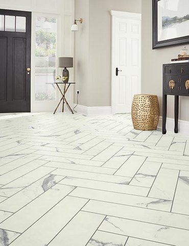 Entry Foyer Luxury Vinyl Tile Herringbone LVT -  CarpetsPlus of Fairmont in Fairmont, MN