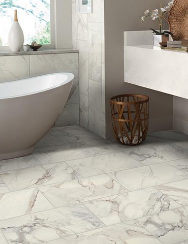 Bathroom Porcelain Marble Tile - CarpetsPlus of Fairmont in Fairmont, MN