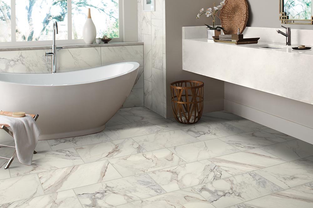 Bathroom Porcelain Marble Tile - CarpetsPlus of Fairmont in Fairmont, MN